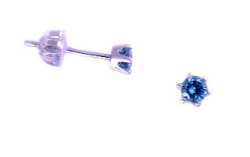 ブルーダイヤモンド ピアス