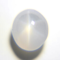 グレースターサファイア ルース 1.369ct, オーバルカボション 日本宝石科学協会ソーティング付 (スターグレーサファイア)