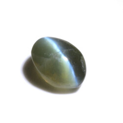 アレキサンドライト・キャッツアイ ルース(裸石) 0.469ct ( クリソベリル・アレキサンドライト・キャッツアイ )　【 1月31日/10月5日の誕生日石 】 日本宝石科学協会ソーティング付 【 送料無料 】