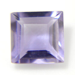 アイオライト ルース 0.225カラット(0.225ct), 四角形, 日本宝石科学協会ソーティング