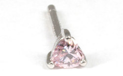 ピンクダイヤピアス