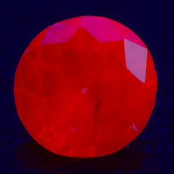 【 蛍光性がオレンジのレアダイヤ 】 ピンクダイヤモンド(トリートメント) ルース(裸石) 0.064ct 【中央宝石研究所】 【 送料無料 】