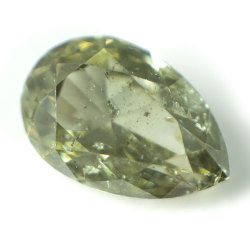 天然カメレオンダイヤモンド ルース(裸石) 0.192ct, Fancy Gray Green, I-1 (天然グリーンダイヤモンド) 【中央宝石研究所ソーティング袋付】【送料無料】