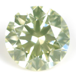 天然グリーンダイヤモンドルース 0.253ct 【蛍光性もストロング・イエローイッシュ・グリーン】【中央宝石研究所】【送料無料】