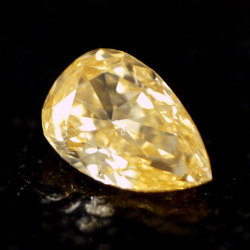 天然オレンジダイヤモンド ルース(裸石) 0.071ct, Fancy Intense Yellow Orange ( ファンシー・インテンス・イエロー・オレンジ ), SI-2, PS 【 AGTジェムラボラトリー 】 【 送料無料 】