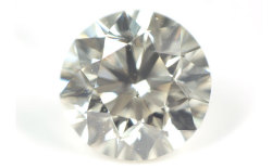 【 蛍光性：ベリー・ストロング・ブルー 】 天然ダイヤモンド ルース 0.484ct, Mカラー, SI-1, Fair 【中央宝石研究所】【送料無料】