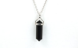 ブラック・オニクス ペンダント・トップ シルバー925 (ブラックオニクス/ブラックオニキス/blackonyx/ペンダントヘッド/銀/SV925)【11月2日/3月4日の誕生日石】 (ネックレス・チェーンは別売です。)
