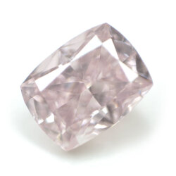 天然ピンクダイヤモンド ルース ( 裸石 ) 0.160ct, Fancy Pink (ファンシー・ピンク), SI-1, クッションカット 【中央宝石研究所ソーティング】 送料無料