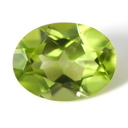 ペリドット ルース(裸石) 1.25ct, オーバル(楕円形) (ペリドート/橄欖石)【9月12日の誕生日石/8月の誕生石】