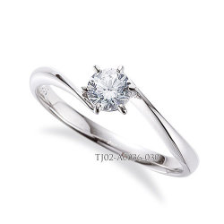 婚約指輪 (エンゲージリング) セミオーダー 【ラウンド】 【 0.2ct 0.3ct 0.5ct 0.7ct 1.0ct 1.5ct 2.0ct 対応 】 TJ02-A0036
