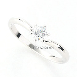 婚約指輪 (エンゲージリング) セミオーダー 【ラウンド】 【 0.2ct 0.3ct 0.5ct 0.7ct 1.0ct 対応 】 TJ02-A0121