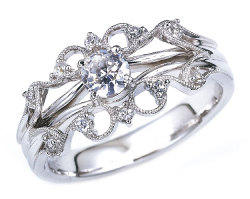 セミオーダー(リフォーム)リング(ラウンドブリリアントカット)