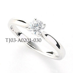 婚約指輪 (エンゲージリング) セミオーダー 【ラウンド】 【 0.2ct 0.3ct 0.5ct 0.7ct 1.0ct 1.5ct 2.0ct 3.0ct 対応 】 TJ03-A0201
