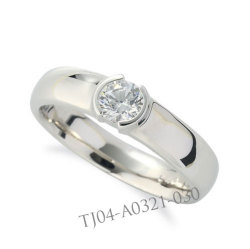 婚約指輪 (エンゲージリング) セミオーダー 【ラウンド】 【 0.1ct 0.2ct 0.3ct 0.5ct 0.7ct 1.0ct 対応 】 TJ04-A0321