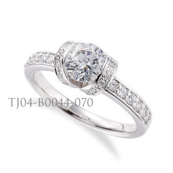 婚約指輪(エンゲージリング) セミオーダー 【ラウンド】 【 0.3ct 0.5ct 0.7ct 1.0ct 1.2ct 1.5ct 2.0ct 対応 】 TJ04-B0044