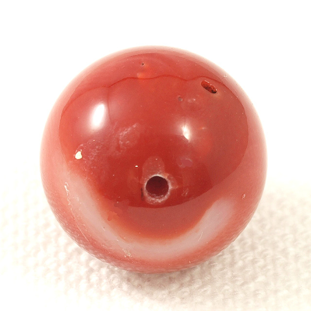 天然サンゴ ルース(裸石) 7.628ct 球形 ( 赤珊瑚 さんご レッド 