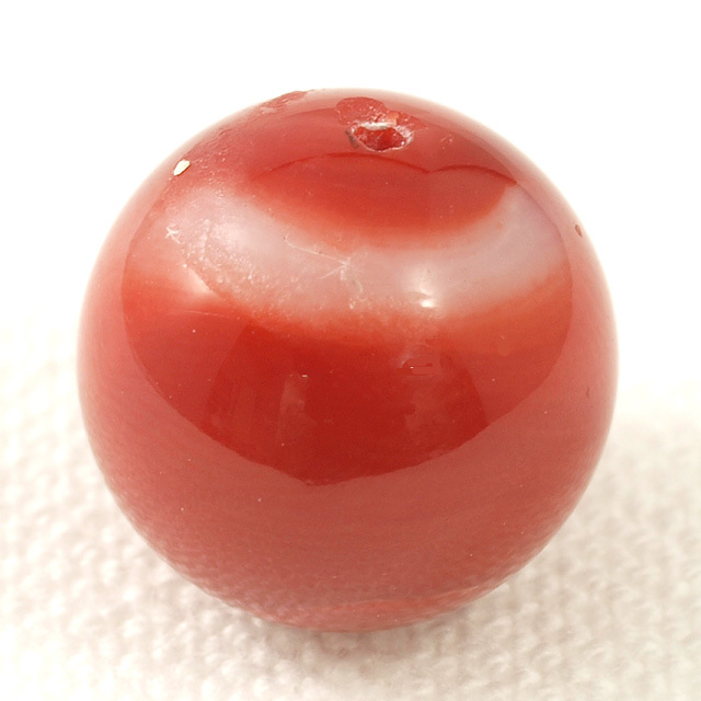 天然サンゴ ルース(裸石) 7.628ct 球形 ( 赤珊瑚 さんご レッド 