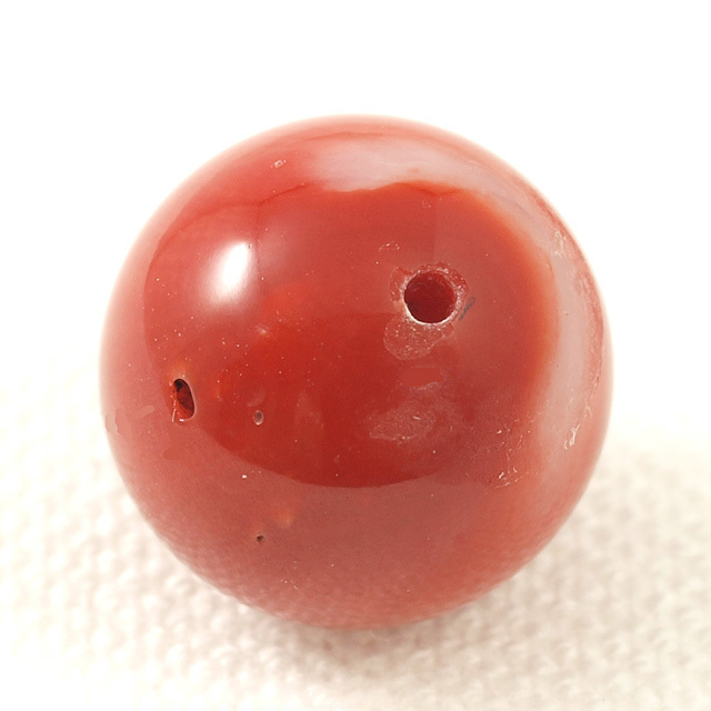 天然サンゴ ルース(裸石) 7.628ct 球形 ( 赤珊瑚 さんご レッド  
