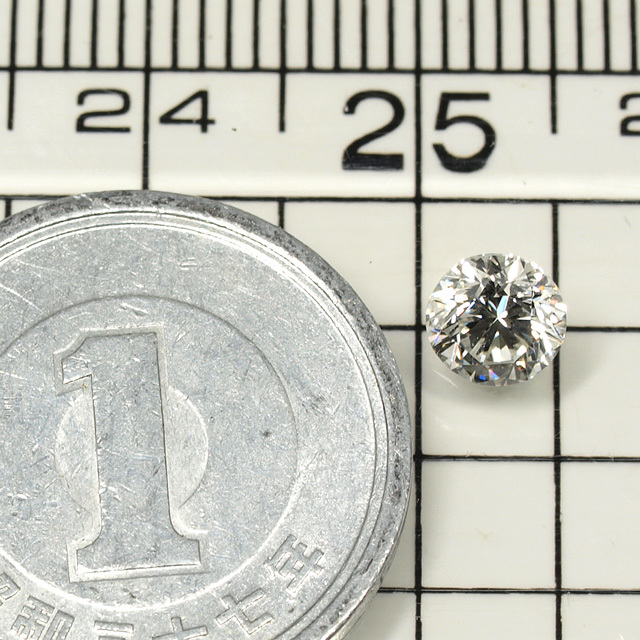 天然ダイヤモンド ルース(裸石) 0.537ct, Gカラー, VS-2, Good(グッド 