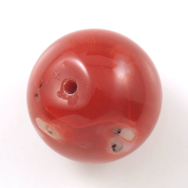 天然サンゴ ルース(裸石) 7.520ct 球形 ( 赤珊瑚 さんご レッド 