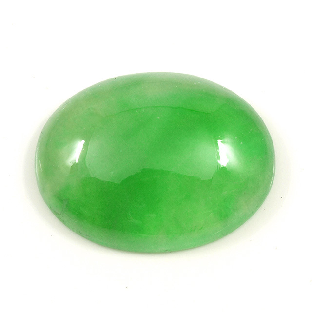 ヒスイ ルース 1.254ct オーバル・カボション・カット 【4月20日の誕生 