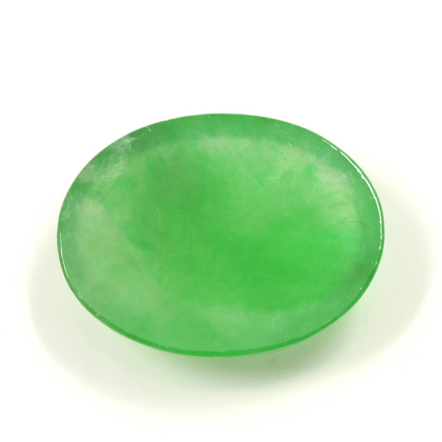 大粒 天然石 翡翠ヒスイルース 約27.05ct オーバル カボション （翡翠  