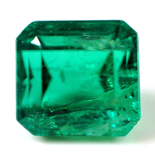 エメラルド ルース(裸石) 0.361ct 日本彩珠宝石研究所ミニ鑑別書付 