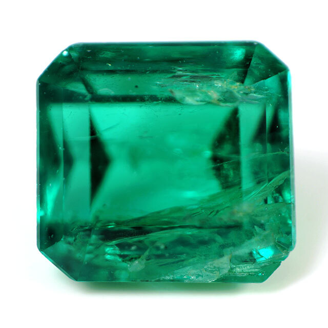 エメラルド ルース(裸石) 0.361ct 日本彩珠宝石研究所ミニ鑑別書付 