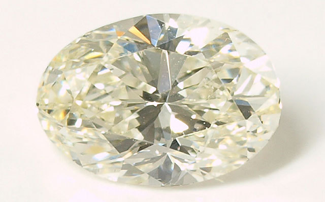 Lカラーダイヤモンド リング(指輪) 0.446ct, L, SI-1, オーバル 