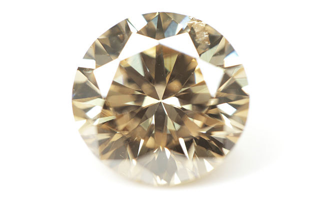 天然ブラウンダイヤモンド ルース(裸石) 0.467ct,SI-2,Fancy
