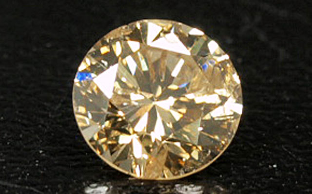 天然ブラウンダイヤモンド ルース(裸石) 0.466ct, I-1, Fancy Light 