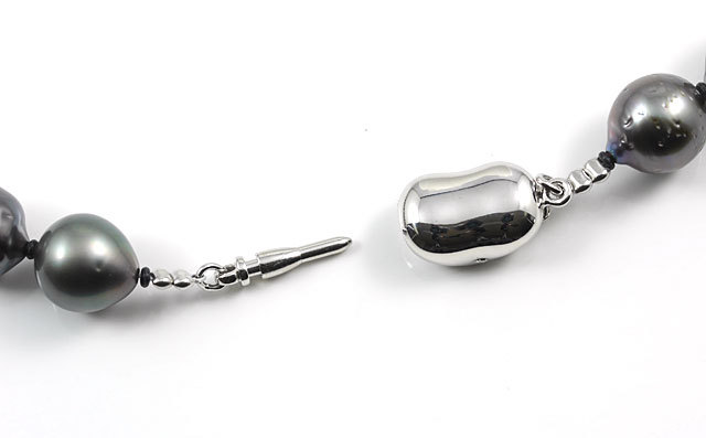 黒蝶真珠 ネックレス ( 黒蝶パール / タヒチパール / タヒチ真珠 / 黒  