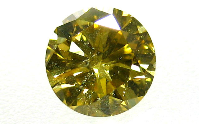 天然イエローダイヤモンド ルース(裸石) 0.520ct, Fancy Deep