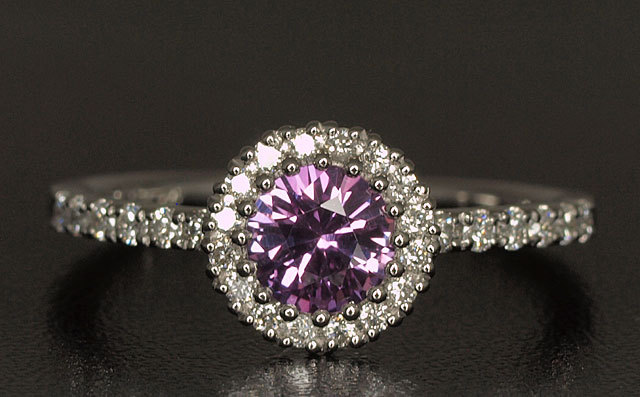 パープルサファイヤ(パープル・サファイア) 0.61ct Pt900(プラチナ900  
