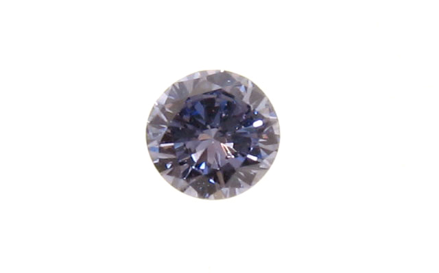 バイオレットダイヤ 0.047ct ルース ソーティング付き （ピンク 