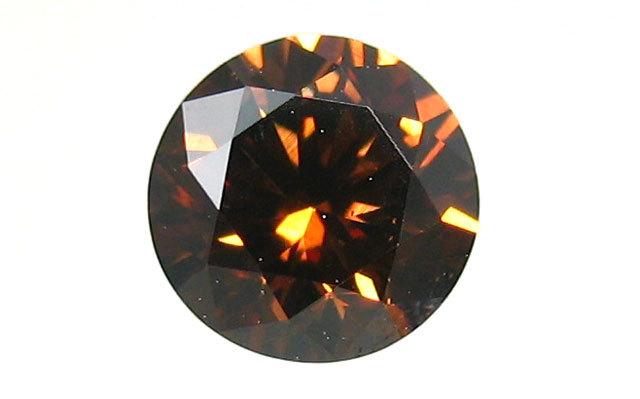 ブラウンダイヤ ルース 0.520ct VS-2 ラウンドブリリアント