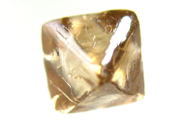 ブラウンダイヤモンド原石 【ほぼ正八面体の端正な原石です】 0.56ct