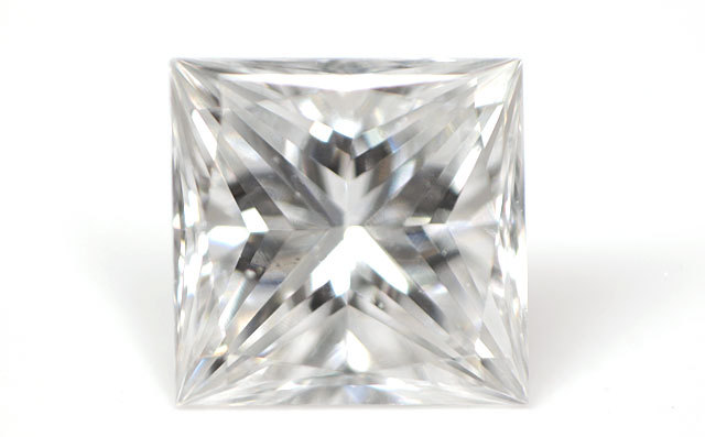 天然ダイヤモンド ルース(裸石) 0.143ct, Eカラー, VS-2, プリンセス