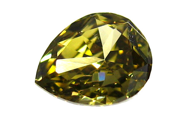 オリーブカラー】 イエローダイヤモンド ルース 0.138ct 渋さも