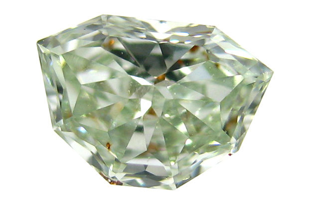 シールドステップカット GIA鑑定書付き】 グリーンダイヤモンド ルース