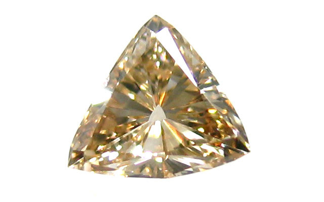 ブラウンダイヤモンド トリリアントカット ルース 0.193ct