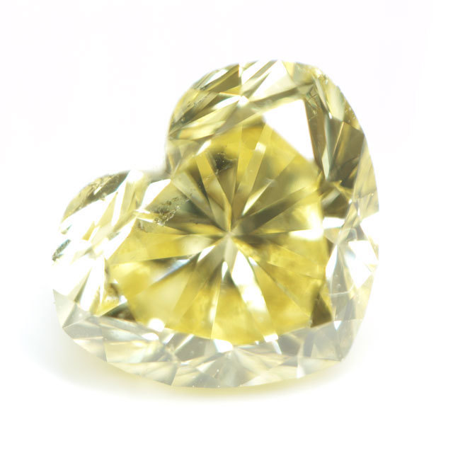 天然イエローダイヤモンド ルース(裸石) 0.384ct, ファンシー 