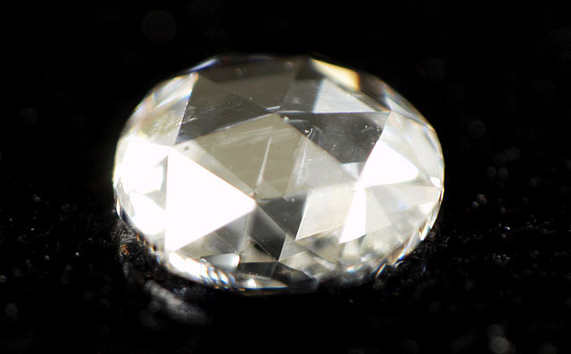 天然ダイヤモンド ルース(裸石) 0.124ct, Fカラー, SI-1, ローズ