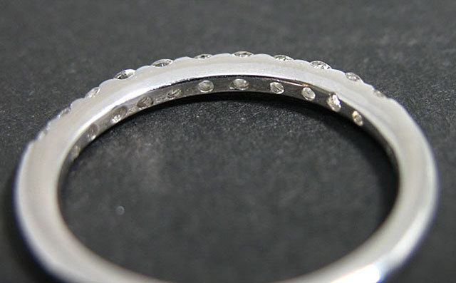 ハーフエタニティ 天然ダイヤモンド プラチナ900 ( Pt900 ) ピンキー