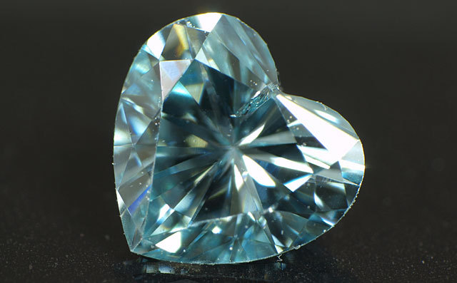 ブルーダイヤモンド(トリートメント) ルース 0.136ct 【 均整の取れた 