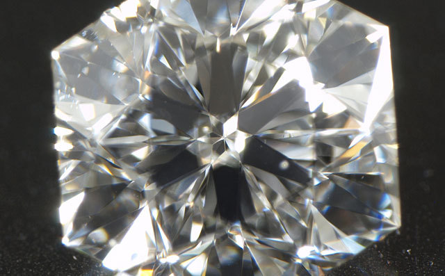 ヘキサゴン(六角形)ダイヤモンド ルース 0.222ct, Eカラー, VS-1 