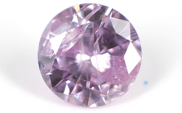 パープルダイヤモンド ルース 0.081ct, Fancy Pinkish Purple, I2 