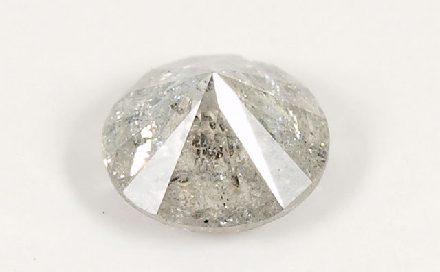 ダイヤモンド ルース 0.649ct, Kカラー, I-3, Good, 【中央宝石研究所