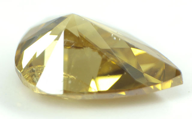 天然イエローダイヤモンド ルース(裸石) 0.086ct 【 中央宝石