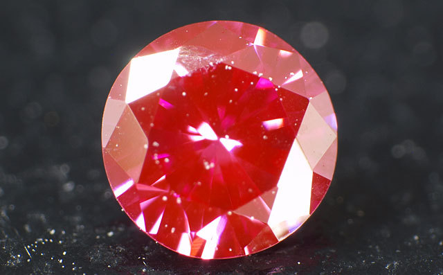 トリートメント・ピンクダイヤモンド ルース(裸石) 0.052ct 【蛍光性が